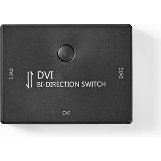 DVI Switch - 1080p/60 Hz - 2 vejs - Sort