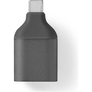 Nedis USB-C™ Adapter | USB 3.2 Gen 1 | USB-C™ Han | VGA Hun | Full HD 1080p | Runde | Nikkelplateret | Grå / Sort | Konvolut