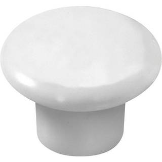 Porcelænsknop hvid Ø25 mm 2 stk.