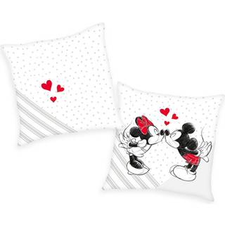 Mickey og Minnie soft velboa Pude