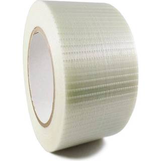 Tape krydsfiberarmeret PP 25mmx50m hvid