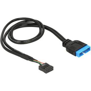 USB 2.0 9 pin header hun til USB 3.0 19 pin header han - 45 cm
