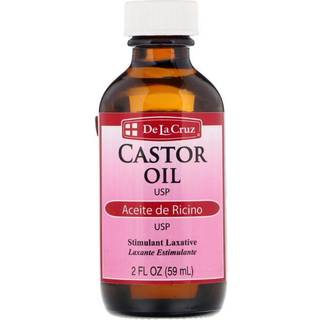 De la cruz ricinusolie - 100% ren ricinusolie til hårhud øjenvipper og øjenbryn - USP grad 2 fl oz