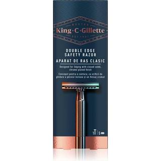 Gillette King C. Double Edge Barberingsmaskine + reserveblade 5 stk. - 5 stk.