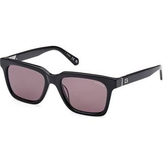 Guess Mand GU00064 01A Solbriller Acetat Sort Grå Rund Normal