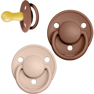 BIBS De Lux Latex Woodchuck/Blush 2 pak - Flere størrelser