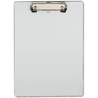 Universal UNV40303 0,5 tommer. Klippekapacitet 8,5 tommer. X 11 tommer. Portr?torientering Plast b?rstet aluminiumsklippebord - S?lv