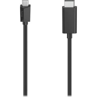 Hama 00200717 videokabel adapter 1,5 m USB Type-C DisplayPort Sort