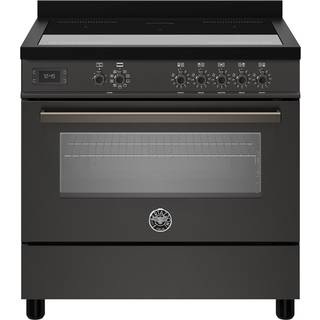 PRO95I1ECAT Professional induktionskomfur med ovn 90 cm, mat sort