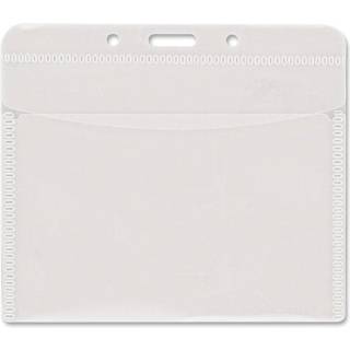 PVC-fri badgeholdere Horisontal 4 """" X 3 """" Clear 50/Pack