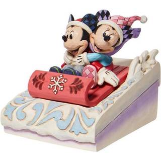 Disney Mickey og Minnie kører i slæde figur