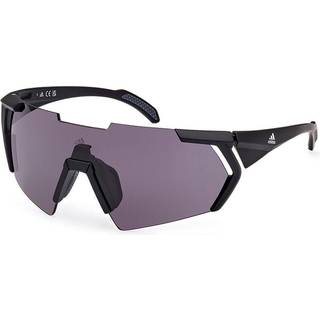 Adidas Sport Mand SP0064 CMPT AERO 02A Solbriller Plast Sort-opaque Grå Maske Normal