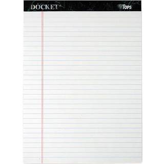 TOPS 63410 Notepads Wide styrede 50 ark 8-1/2-tommer x11-3/4-tommer 12/pk hvid