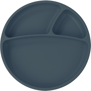 Minikoioi Puzzle Plate Deep Blue opdelt tallerken med sugekop 1 stk. - 1 stk.
