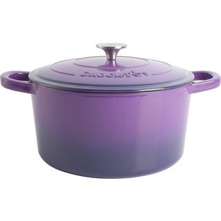 Crock-Pot Artisan Round emaljeret st?bejern hollandsk ovn 7-liter lavendel lilla