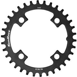 Sunrace klinge BCD 96 Stål Narrow Wide - sort - CRMS00 - 08326xxx-36T