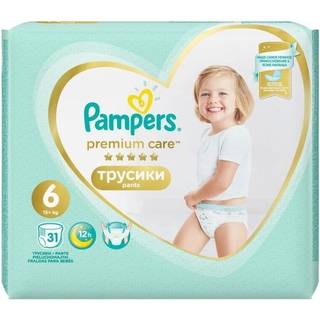 Pampers Premium Care Pants Size 6 buksebleer til engangsbrug 15+ kg 31 stk. - 31 stk.