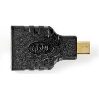 Nedis HDMI™ Adapter | HDMI™ Micro-stik | HDMI ™ -udgang | Guldplateret | Lige | ABS | Sort | 1 stk. | Box