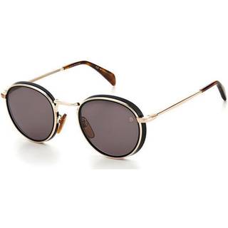 DAVID BECKHAM Mand DB 1033/S 2M2/IR Solbriller Metal Guld Grå Rund