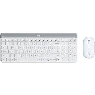 Logitech Slim Wireless Combo MK470 - Tastatur & Mus sæt - Tysk - Grå