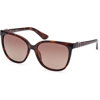 Guess Kvinde GU7864 52H Solbriller Injiceret Havana Brun Rund Polariseret Skygge