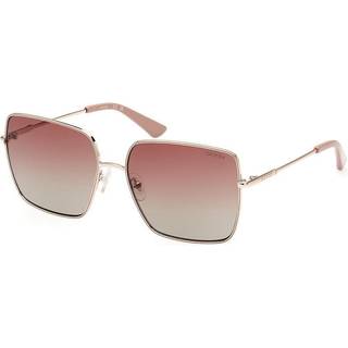 Guess Kvinde GU7866 32T Solbriller Metal Guld Bordeaux Firkantet Normal Skygge