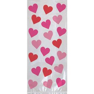 Multicolor Key to Your Heart Large Party Plastic Poss - 11 """" X 5 """" (20 pc) - i?jnefaldende design til perfekte festligheder og begivenheder