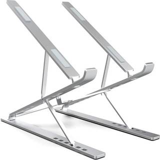 NÖRDIC justerbar aluminiumsholder til bærbar computer i to niveauer til op til 17" notebookstander til bærbar computer