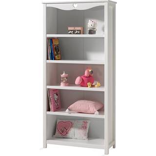 Bogreol hvid – Amori reol med 5 rum