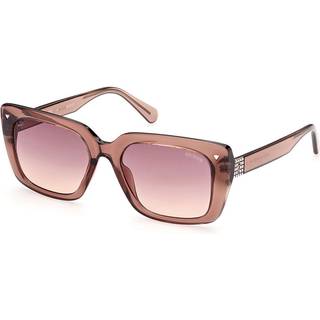 Guess GU8243 71Z 55 Solbriller Mænd Rød - Transparent Burgundy Red - 55mm