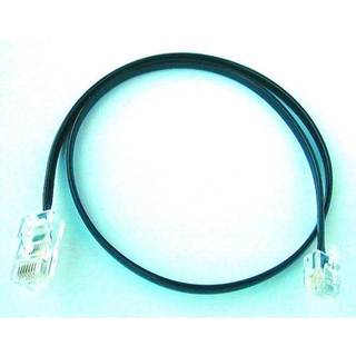 Telepatchkabel sort RJ11-RJ11 5m