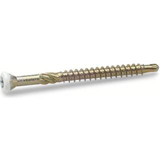 FAST gulv/listeskrue, gulforzinket, hvid, 3,2 x 50 mm - 250 stk.