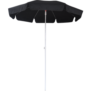Parasol med tilt Ø180 cm sort