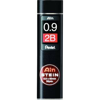 Pentel blyantstift refill – 0,9 mm 2B. Indeholder 36 stifter.