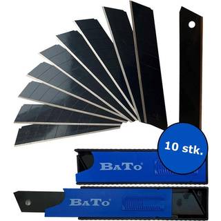 BATO Knivblade bræk-af 18 mm. 10 stk. pk Black Finish ultra skarp (6132)