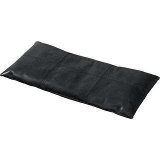 Cinas, Rib Pude 73 cm Sort læder