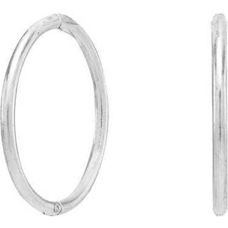 Siersbøl 8kt. Hvidgulds creol 12mm dia. 1mm tråd