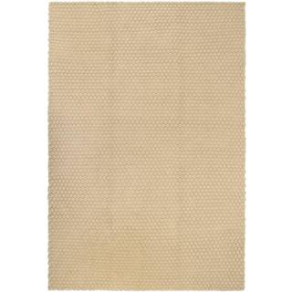 gulvtæppe 120x180 cm rektangulært bomuld naturfarvet