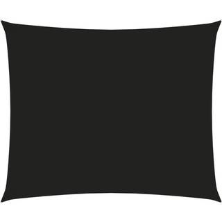 solsejl 3,5x4,5 m rektangulær oxfordstof sort