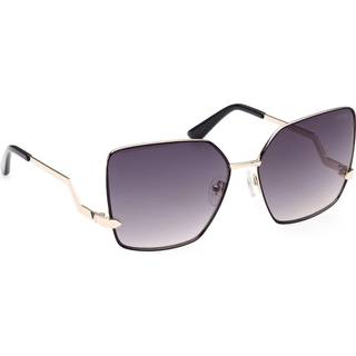 Guess Kvinde GU7814 05B Solbriller Metal Sort Grå Firkantet Normal Skygge