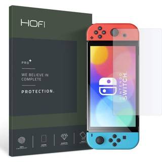 Nintendo Switch OLED Hofi Glass Pro+ Hærdet Glas - Case Friendly - Gennemsigtigt