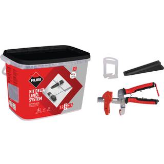 Nivellering (sæt) til fliser Rubi DELTA LEVEL SYSTEM; 3-12 mm; 2 mm; 100 stk.