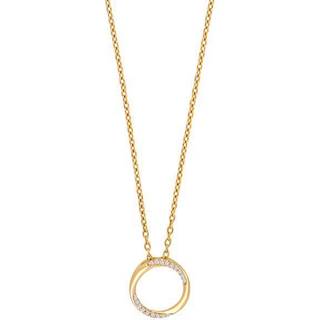 Siersbøl - 14kt. guld hjerte med diamant i alt 0,015 ct.**