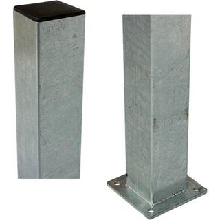 Plus stålstolpe 8x8 cm med fod 132 cm