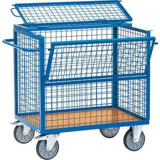 Gittervogn med klap og låg - 4 sidet
