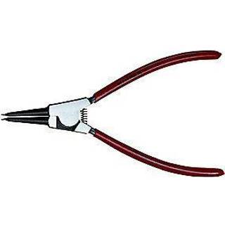 Knipex Låseringtang 140mm udv. lige Til låseringe 3-10mm, dyppet greb