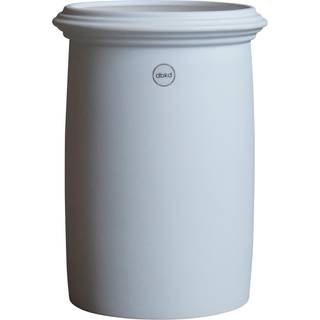 DBKD Kruset urtepotte mat hvid Large Ø18 cm