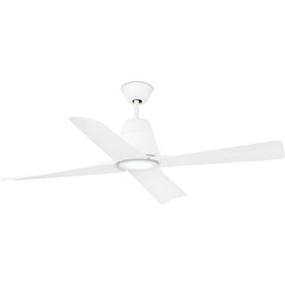 Typhoon L loftventilator, LED-lampe IP44, hvid