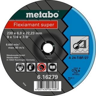 Metabo 4007430435897 - 616487000 Kvalitetsklasse A 24-T Flexiamant Super stål