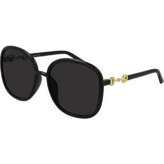 Gucci GG0892SA Asian Fit 001 60 Solbriller Kvinder Black - Black - 60mm
